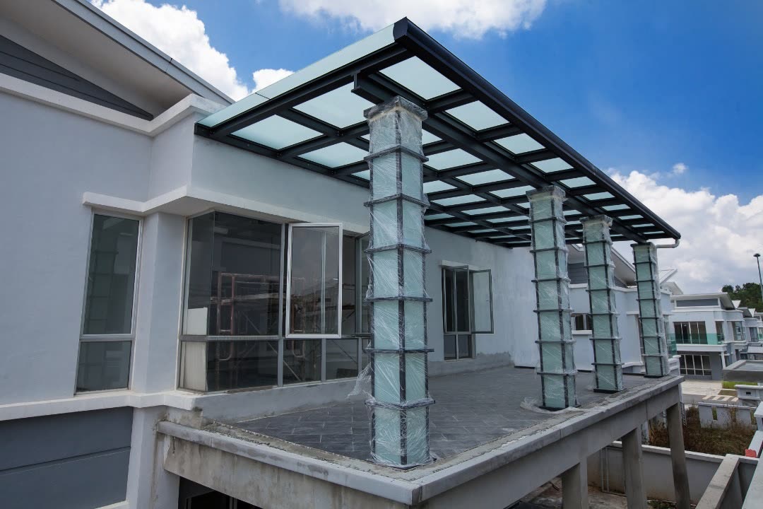 Awning ACP dan metal deck